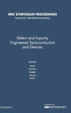 Book cover of: Defect and Impurity Engineered Semiconductors and Devices: Volume 378. By: S. Ashok