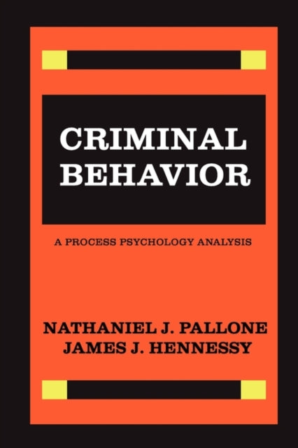 Book cover of: Criminal Behavior. By: James Hennessy
