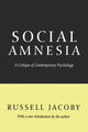 Book cover of: Social Amnesia. By: Russell Jacoby