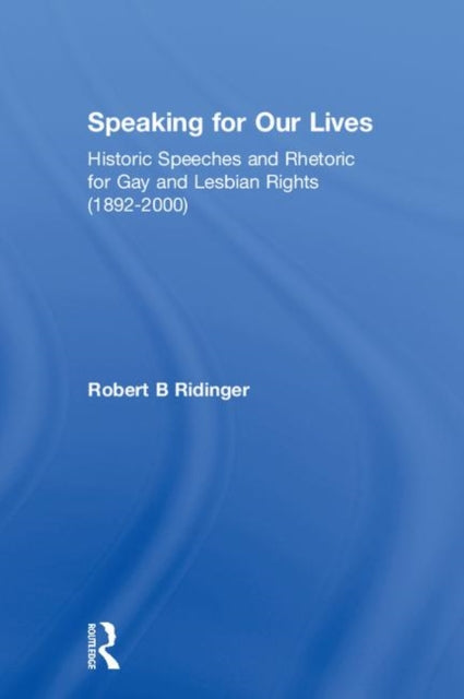 Book cover of: Speaking for Our Lives. By: Robert B. Marks Ridinger
