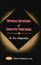 Book cover of: Optimal Recovery of Analytic Functions. By: K. Yu Osipenko