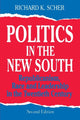 Book cover of: Politics in the New South. By: Richard K. Scher
