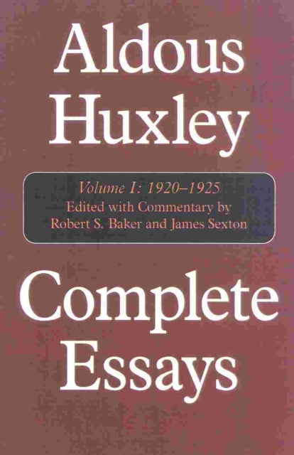 Book cover of: Complete Essays