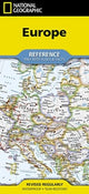 Book cover of: National Geographic Europe Map (Folded with Flags and Facts)