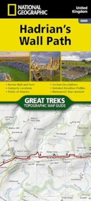 Book cover of: Hadrian's Wall Path Map