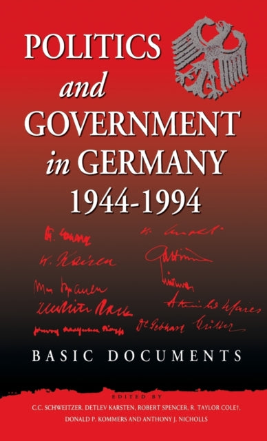 Book cover of: Politics and Government in Germany, 1944-1994. By: Detlev Karsten