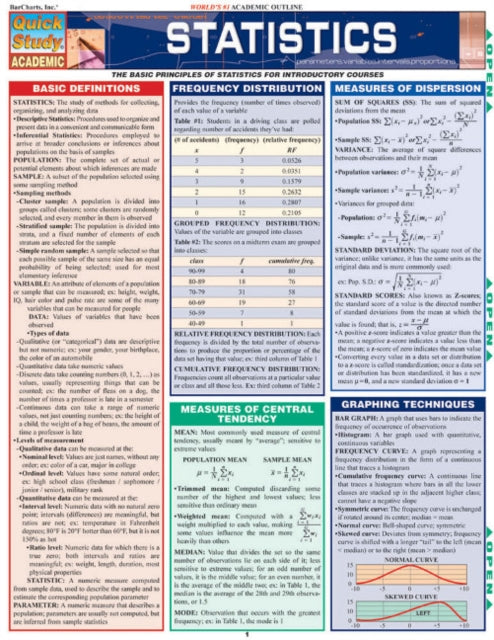 Book cover of: Statistics