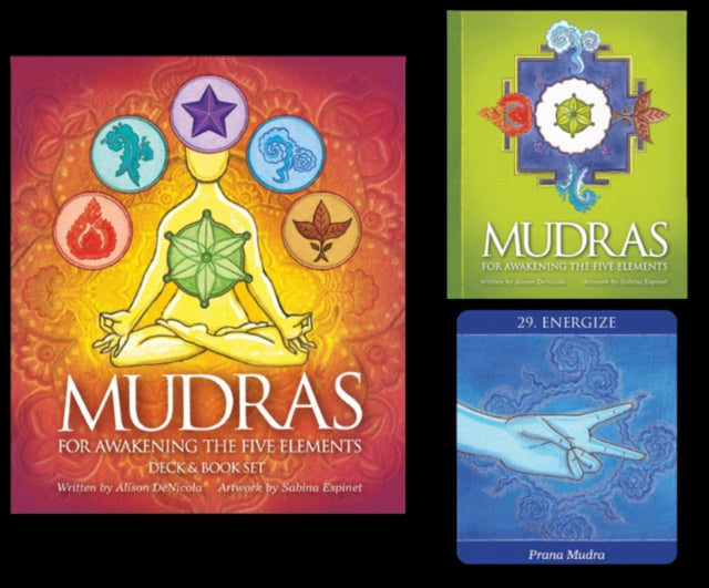 Book cover of: Mudras for Awakening the Five Elements. By: Alison DeNicola