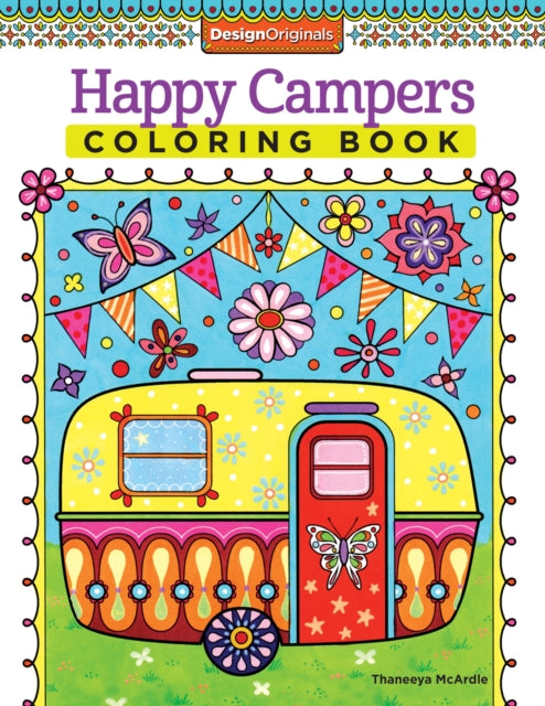 Book cover of: Happy Campers Coloring Book. By: Thaneeya McArdle