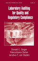 Book cover of: Laboratory Auditing for Quality and Regulatory Compliance. By: Donald Singer, Donald C. Singer