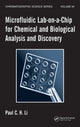 Book cover of: Microfluidic Lab-on-a-Chip for Chemical and Biological Analysis and Discovery
