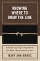 Book cover of: Knowing Where to Draw the Line. By: Mary Ann Manos, Manos Mary