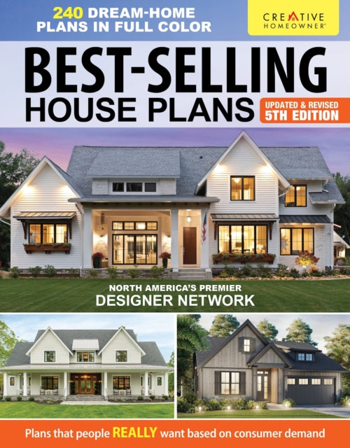 Book cover of: Best-Selling House Plans, Updated & Revised 5th Edition. By: Design America Inc.