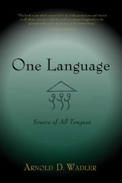Book cover of: One Language. By: Arnold, D Wadler