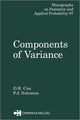 Book cover of: Components of Variance. By: David R. Cox