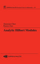 Book cover of: Analytic Hilbert Modules