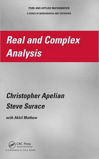 Book cover of: Real and Complex Analysis. By: Christopher Apelian