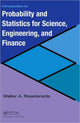Book cover of: Introduction to Probability and Statistics for Science, Engineering, and Finance. By: Walter A. Rosenkrantz