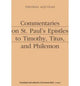 Book cover of: Commentaries on St. Paul`s Epistles to Timothy, Titus, and Philemon. By: Thomas Aquinas