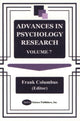 Book cover of: Advances in Psychology Research. By: Frank Columbus