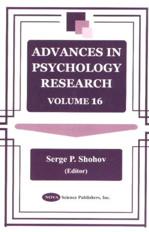 Advances in Psychology Research