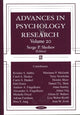 Book cover of: Advances in Psychology Research. By: Serge P. Shohov