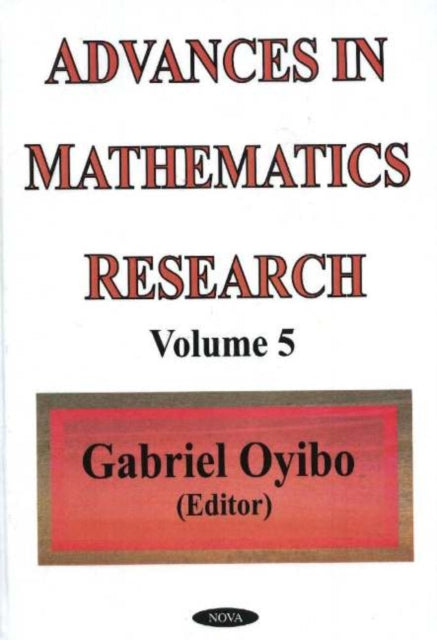 Book cover of: Advances in Mathematics Research. By: Gabriel Oyibo