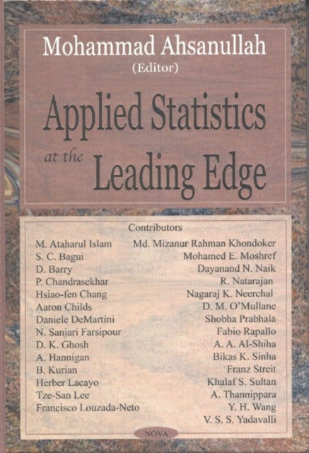 Book cover of: Applied Statistics at the Leading Edge