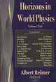 Book cover of: Horizons in World Physics, Volume 244. By: Albert Reimer