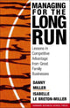 Book cover of: Managing For The Long Run. By: Danny Miller