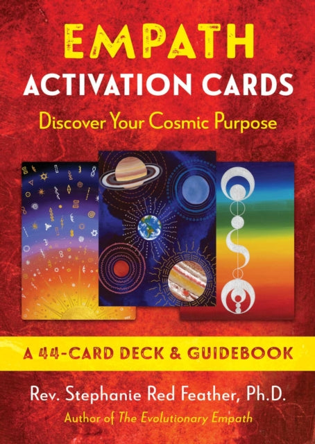 Book cover of: Empath Activation Cards. By: Rev. Stephanie Red Feather