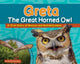 Book cover of: Greta the Great Horned Owl. By: Christie Gove-Berg