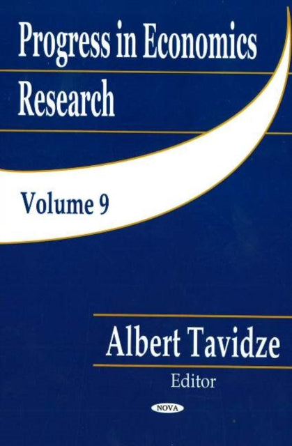 Book cover of: Progress in Economics Research, Volume 9. By: A. Tavidze