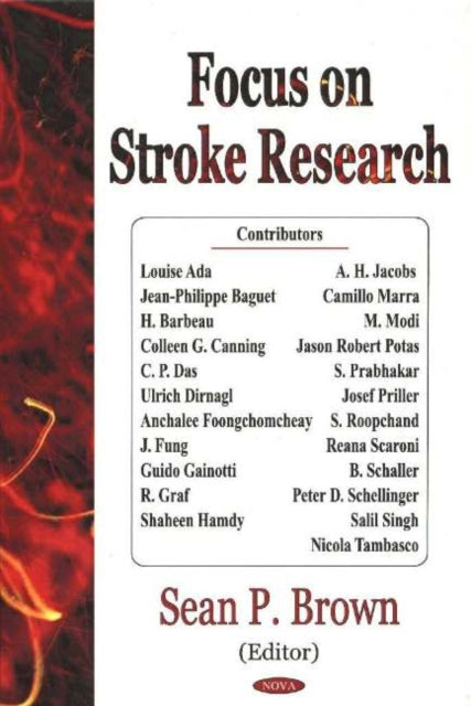 Book cover of: Focus on Stroke Research. By: Sean P. Brown