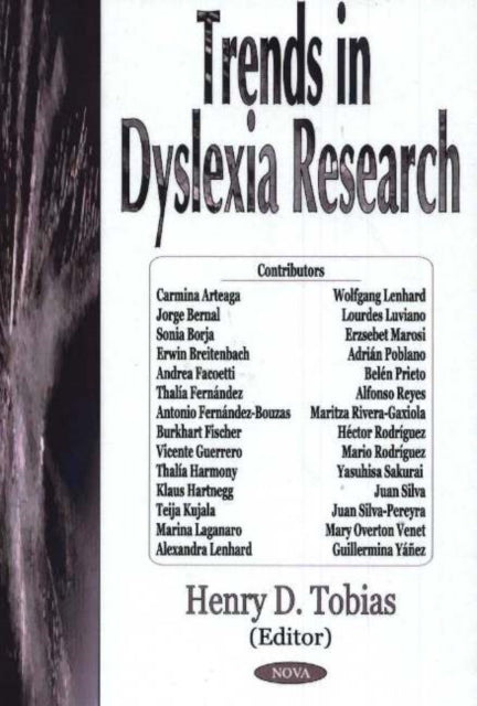 Book cover of: Trends in Dyslexia Research. By: Henry D. Tobias