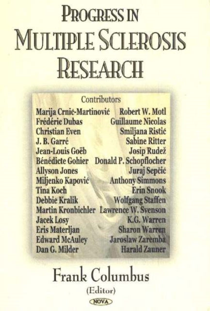 Book cover of: Progress in Multiple Sclerosis Research. By: Frank H. Columbus