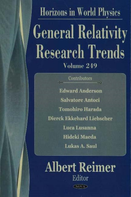 Book cover of: General Relativity Research Trends