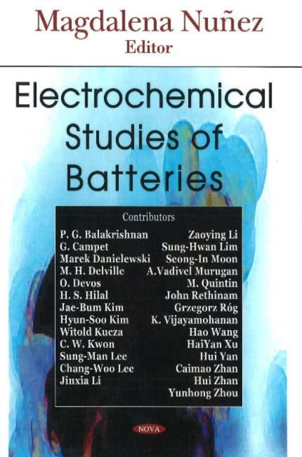 Book cover of: Electrochemical Studies of Batteries