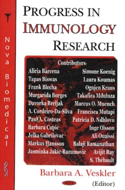 Book cover of: Progress in Immunology Research. By: Barbara A. Veskler