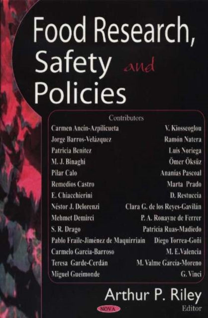 Book cover of: Food Research, Safety & Policies