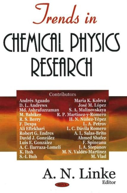 Book cover of: Trends in Chemical Physics Research
