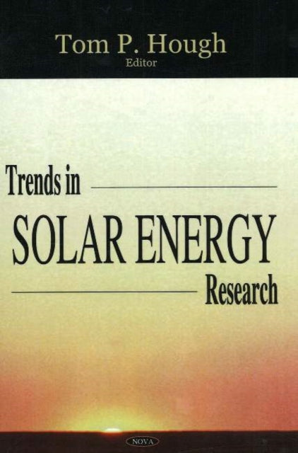 Book cover of: Trends in Solar Energy Research