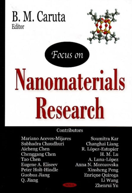 Book cover of: Focus on Nanomaterials Research. By: B. M. Caruta