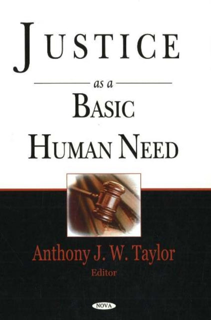 Book cover of: Justice as a Basic Human Need