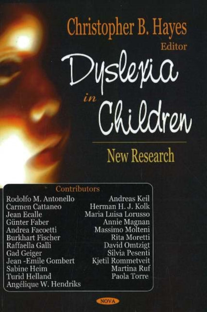 Book cover of: Dyslexia in Children