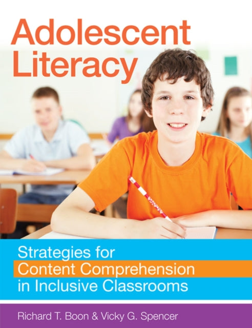 Book cover of: Adolescent Literacy. By: Richard T. Boon