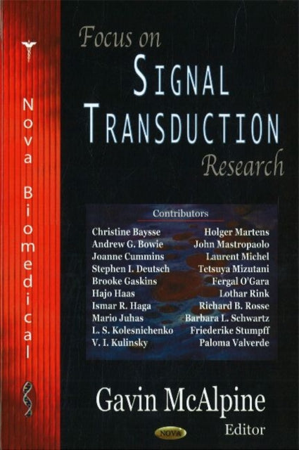 Book cover of: Focus on Signal Transduction Research. By: Gavin Mcalpine