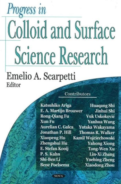 Book cover of: Progress in Colloid & Surface Science Research. By: Emelio A. Scarpetti