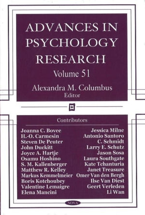 Advances in Psychology Research
