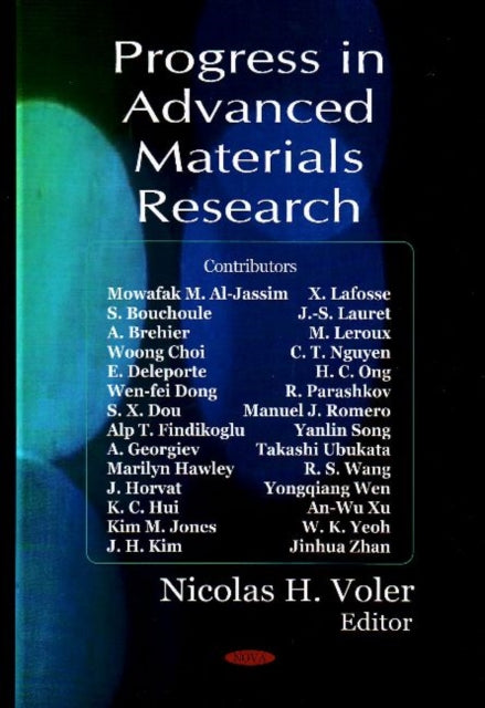Book cover of: Progress in Advanced Materials Research